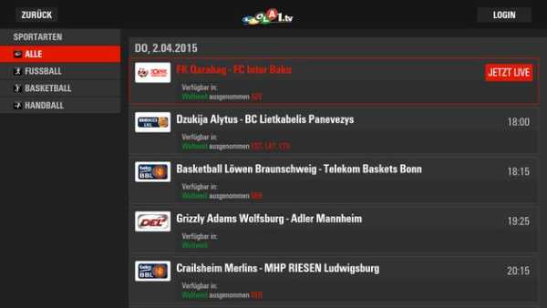 LAOLA1.tv Android TV screenshot 2