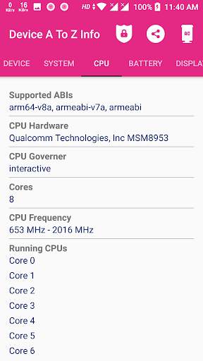 CPU Z Benchmark Info screenshot 4