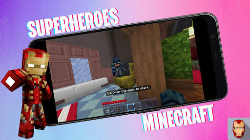 Superheroes in Minecraft PE screenshot 1