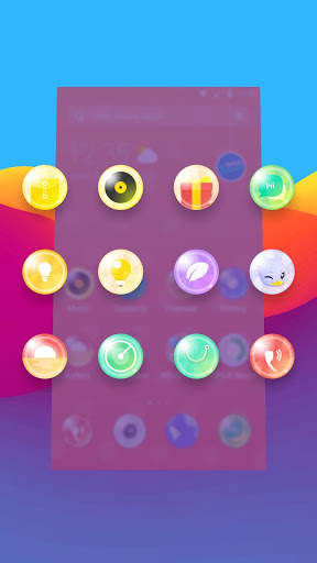 Round Colorful Ball Box --APUS Launcher theme screenshot 3