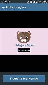 Audio For Instagram screenshot 2