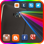 Color Flash Light alert Call icon