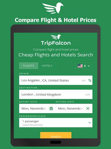 TripFalcon - Cheap Flights, Hotels & Travel Deals screenshot 8