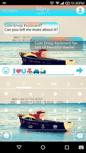 Quotes Emoji Keyboard Theme screenshot 3