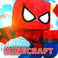 Spider skin for Minecraft man logo