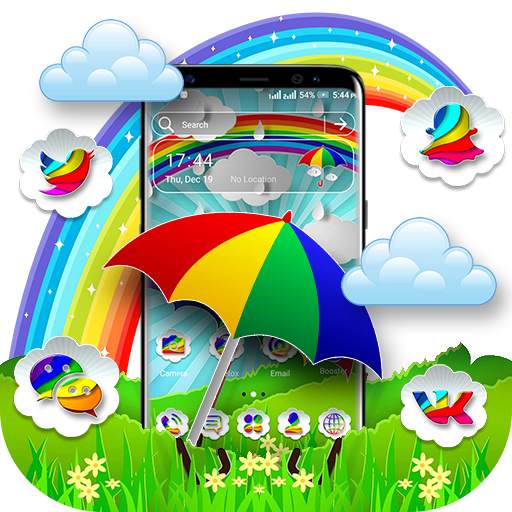 Rainbow Umbrella Launcher Theme 1.1.0