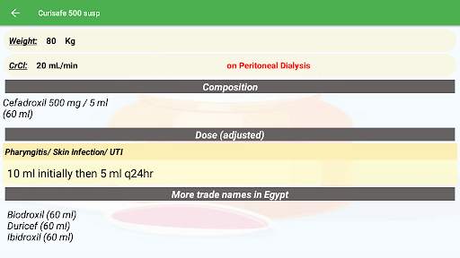 Egydose Calc - Drug Dose Calculator screenshot 12