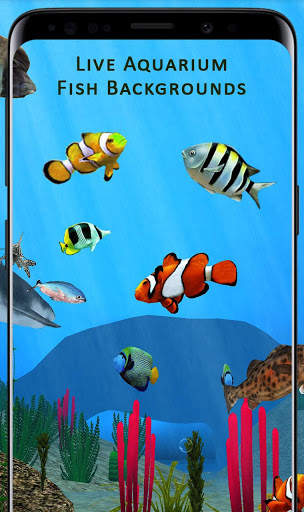 Fish Aquarium Backgrounds HD Live Wallpapers Free screenshot 1