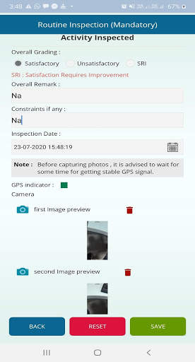 eMARG Inspection App screenshot 3