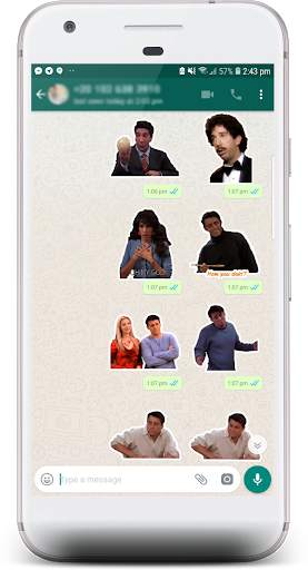 Friends TV Show Stickers for WhatsApp screenshot 1