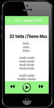 Movie S3 - Singam 3 Songs screenshot 3