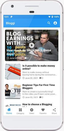 Bloggi- Blog & Writing tips screenshot 1