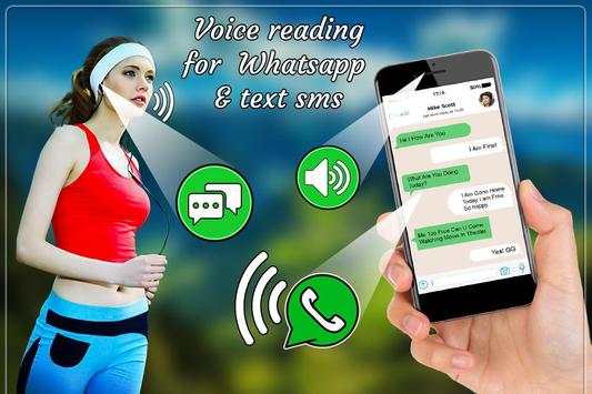 Voice Reading & Text Sms for Whatsapp 1 تصوير الشاشة