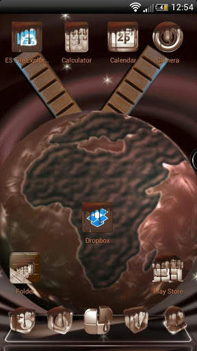 Next Launcher Chocolate Theme screenshot 1