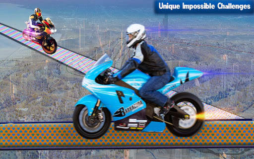 Unique Bike Impossible Tracks 3D:Motorcycle Stunts screenshot 1