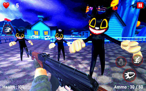 Scary Cartoon Cat Horror Game : Gangster Cat Mod screenshot 1