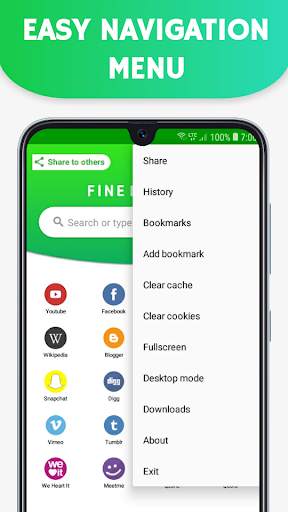 Fine Browser: All porn sites blocker, Uc browser screenshot 4