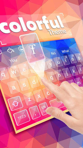 Beautiful Colorful Abstract Keyboard screenshot 2
