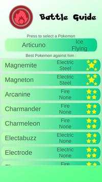 Battle guide for Pokemon Go screenshot 1