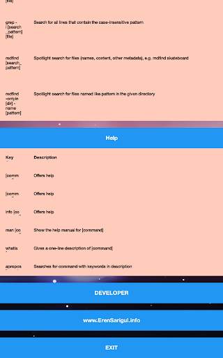 MAC Terminal Commands Lists скриншот 8
