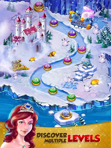 Princess Gold Coin Dozer Party 6 تصوير الشاشة