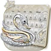 Silver Swan Keyboard Theme 10001005