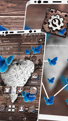 Butterfly Wooden Launcher screenshot 5