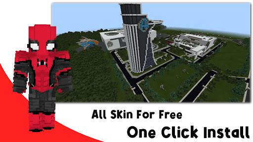 SpiderMan Skin Mod Minecraft screenshot 6