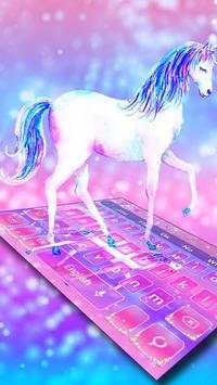 Starry Sky Unicorn Keyboard screenshot 1