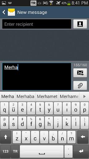Turkish for Sweet Keyboard screenshot 1