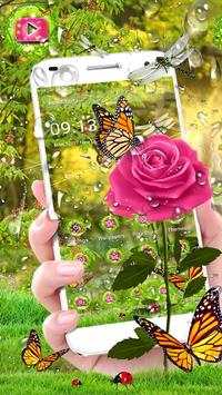 3D Rose Parallax Theme🌹 screenshot 2